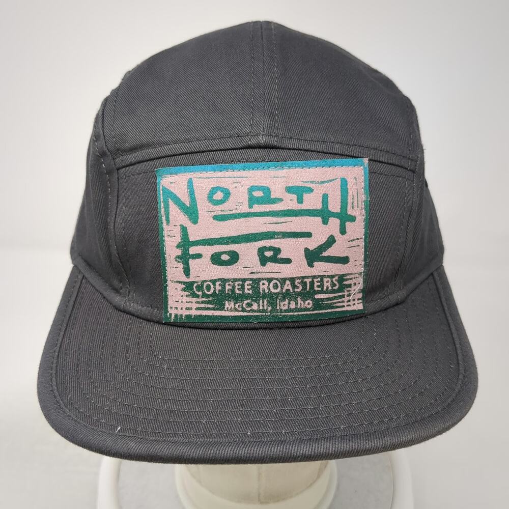 Otto 5 Panel Gray Hat One Size North Fork Coffee Roasters Strapback Flat Brim - Picture 2 of 9